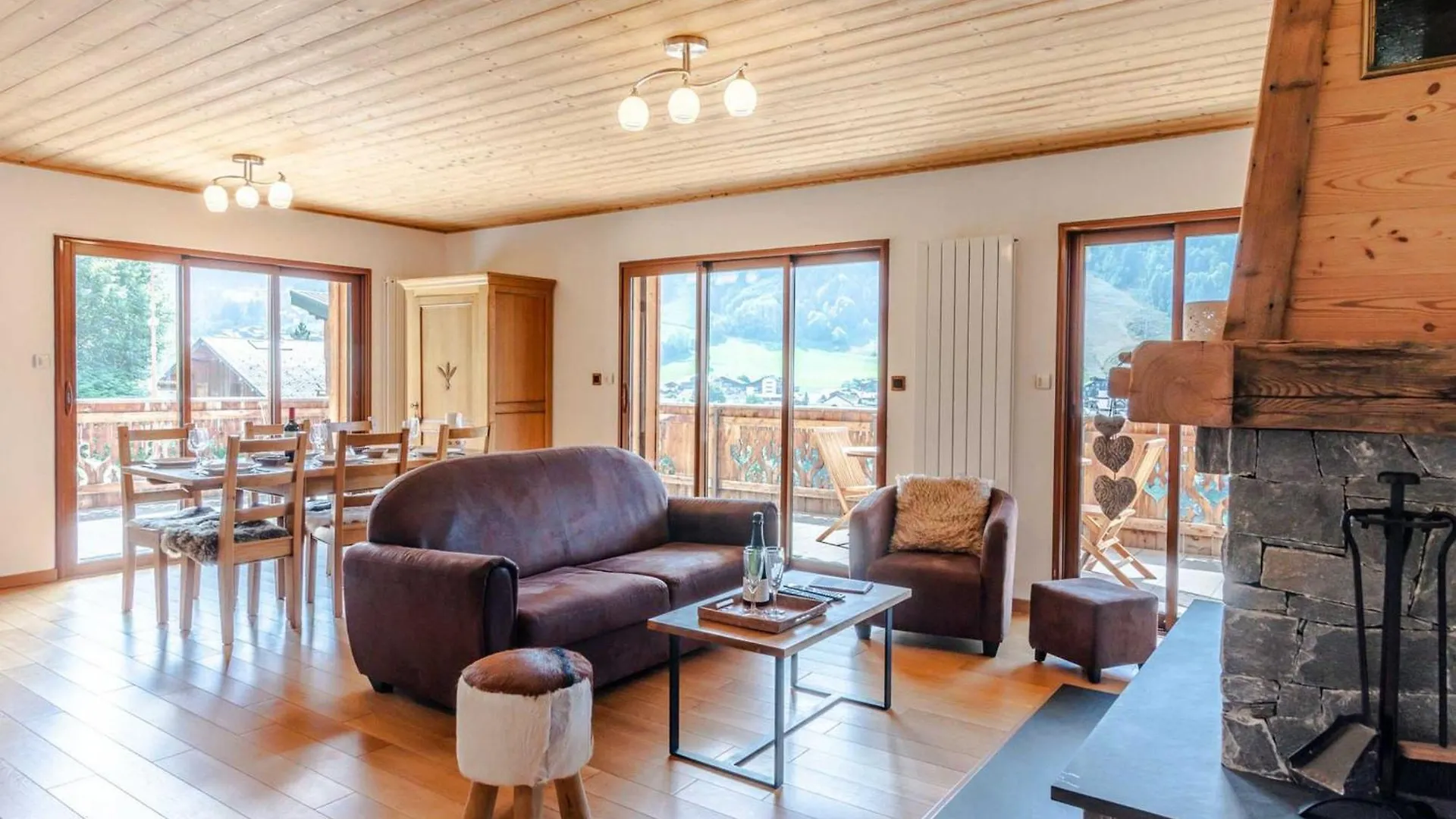 3 Pieces Renove Avec Terrasse, Cheminee, Animaux Admis, Parking Et Wifi A Morzine - Fr-1-754-32 Apartment